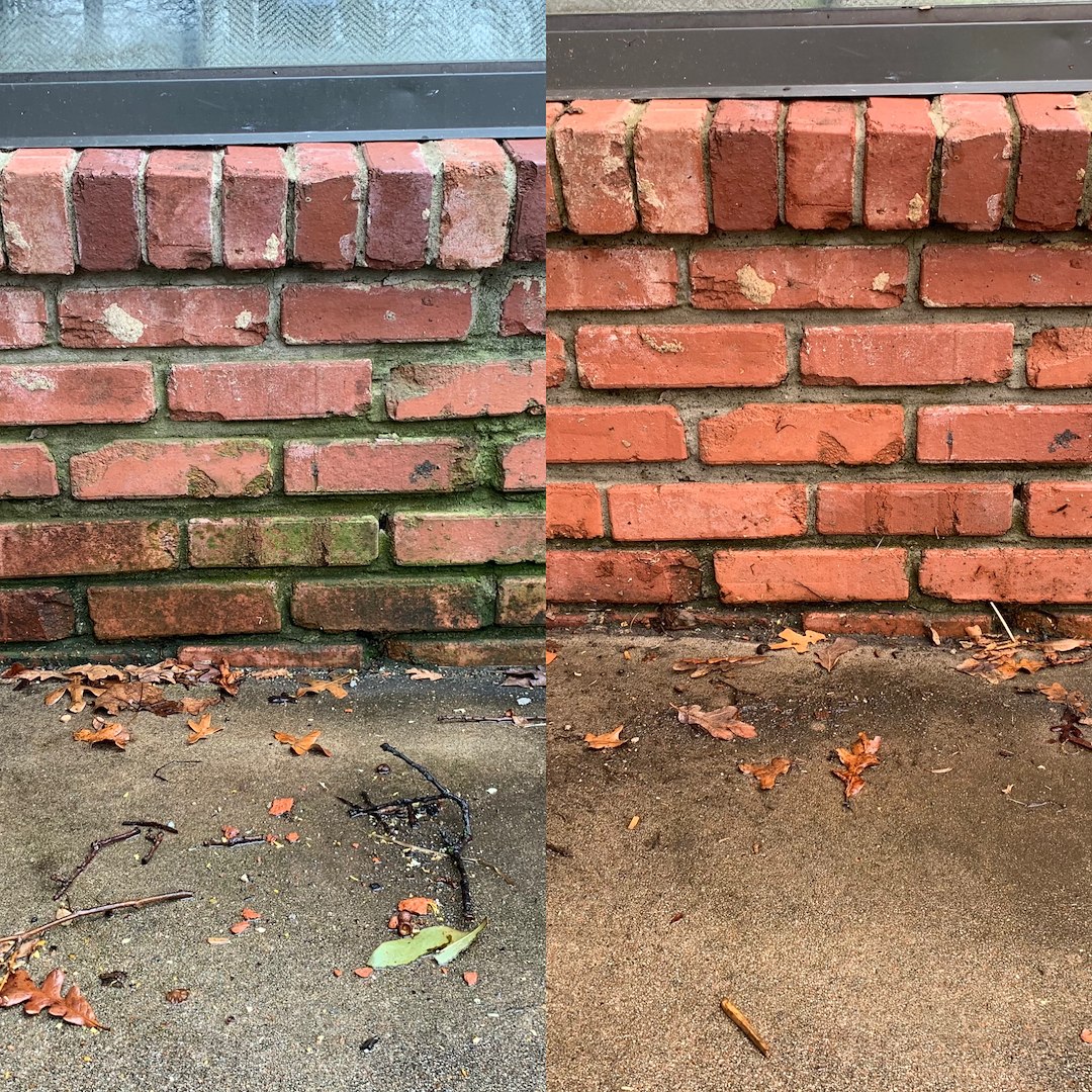 Revitalize Your Exterior Brick: Residential Pressure Washing in Oklahoma City - Efflorescence (Hard Water) & Mold Cleaning 